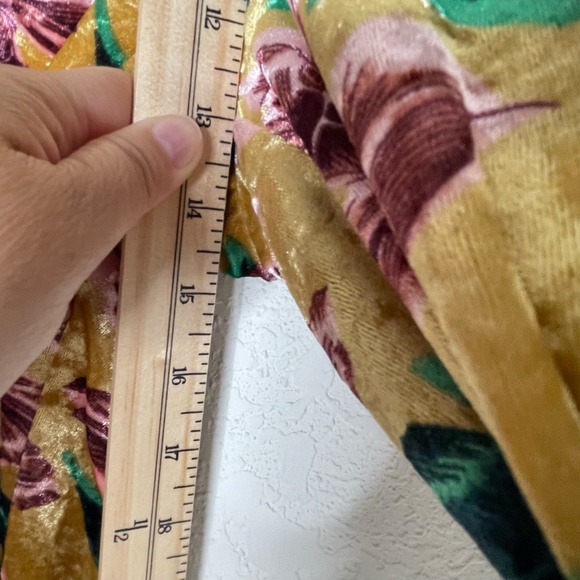 Scotch & Soda Maison Scotch Aloha Hula Velour Wide Leg Pants Sz M Multicolor - Picture 7 of 15